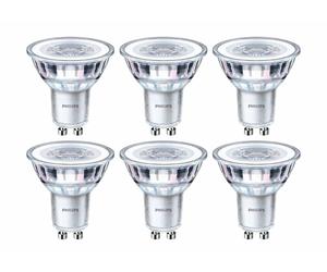 GU10 Philips LED 4.6w 390lm 50w Equivalent COOL WHITE Spotlight 6 Pack
