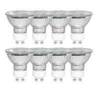 GU10 Spot Light Bulbs, Dimmable, MR16 50 Watt Spotlight Bulb, Warm White 2800K, 500LM, Beam Angle 45°, AC 230V, GU10 Spotlight Bulb for Wax Warmer, Spot, Track Lights, Recessed Lights, 8 Pack