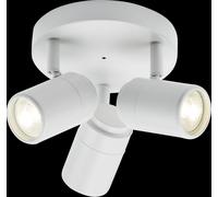GU10 Triple Spotlight Matt White 230V IP44 20W Netlighting White One Size
