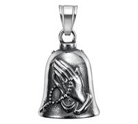 gua-rdian Bell - Praying Hand Luck Bell | 3D Motorcycle Be-ll | Luck Pendant Design Riding with Protective Blessing, Spiritual Motorcycle Accessory for Safe Travel, Riders, and Biker Gi