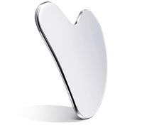 Gua Sha, 1 Piece Premium Stainless Steel Gua Sha Stone, Guasha for Face Upgraded, Stainless Steel Gua Sha, for Jawline Sculpting and Puffiness Reducing, Contouring Heart Shaped