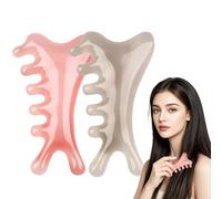 Gua Sha, 2025 New Gua Sha Tool, Guasha Tool Face Upgraded, Guasha Stone Natural Jade Stone (Gray+Coffee)
