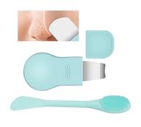 Gua Sha Face Scraper - Skincare Massage Tool for Face | Ergonomic Stainless Steel Design for Improving Circulation, Reducing Puffiness, Smoothing Skin, Spa and Self Care Use 1.57 x 3.43 in