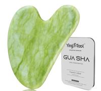 Gua Sha Jade Tool - Natural Face Massage Jade Stone for Face, Eyes, Neck Care, Skin Care Gifts for Women & Men (Green)