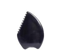 Gua sha Stein,Natural Stone Face Care Gua Sha Massager Beauty Skin Scraping Board Black Bian Shi Crystal Massage Tool Health Neck,Black