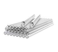 Guaber 100pcs 1.3mm Dia 45mm 60mm Length Heat Shrinkable Tube 1.3mm Steel Needle Popular Clear Fiber Tubes Heat Shrinkable Tube Kit