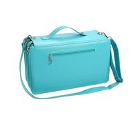 Guaber 120 Slots Leather Marker Case with Shoulder Strap Large Capacity Multi-Layer Markers Holder Carrying Bag for Paint Brush Marker Organizers