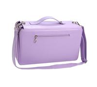 Guaber 120 Slots Leather Marker Case with Shoulder Strap Large Capacity Multi-Layer Markers Holder Carrying Bag for Paint Brush Marker Organizers