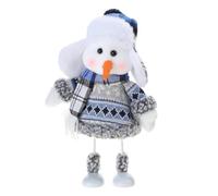 Guaber 2024 New Christmas Decorations Blue Series Snowman Doll Gift Craft Home Decor 2024 Happy New Year Decorations