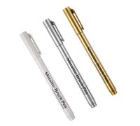 Guaber 3Pcs Metallic Markers Pen Water Resistant Metallic Paint For Calligraphy Card Making Sketching Journal Scrapbooking Calligraphy For Art