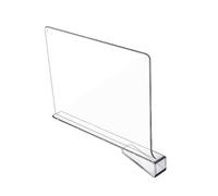 Guaber Acrylic Transparent Clothes Partition Books Clapboard Desktop Storage Divider Wall Cabinet Separator Shelf Commodity Acrylic Dividers For Closets Clothes Partition Board Closet Separators