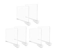 Guaber Acrylic Transparent Clothes Partition Books Clapboard Desktop Storage Divider Wall Cabinet Separator Shelf Commodity Acrylic Dividers For Closets Clothes Partition Board Closet Separators