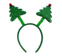 Guaber Adult Teen Sequins Spring Christmas Tree Shape Headband Festival Hair Hoop For Party Performances Unisex Headpiece Headbands For Adults For Women Party Bulk