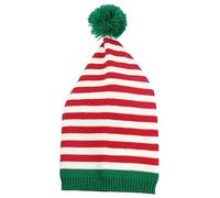 Guaber Christmas Knitted Hat Santa Red Green Knit Crochet Cap For Party Adults Teens Kids Santa Crochet Hats For Women