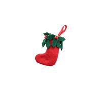 Guaber Christmas Tree Ornament Handcrafted Wool Felt Garlands With Robin Bird And Red Berries Accent Easy Install Christmas Wreath