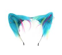 Guaber COSPLAY Kitten Ears Animal Ear Headband Furry Kitten Carnivals Party Handmade Furry Party Costume Devil White Ears Headband Adult