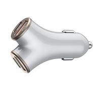 Guaber Device Car Chargers 4 Slot Y Shaped Layout 48W Total Output Two USB C Connection For Smartphones Tablets Multiple Device Car Charger Compatibility