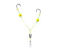 Guaber Double Hook Fishing Hair Rigs Dynamic Buoyances Fishing Fish Attracting Temperature Action Buoyance Hook