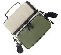 Guaber Double Layers Insulated Lunch Bag Thermals Picnics Large Capacity Leakproof for Outdoor Camping School Office Waterproofed Picnics with Shoulder Straps