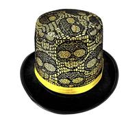Guaber Elegant Magicians Hat Top With Skull For Unisex Fashion Halloween Accessory Stylish Lady Panama Detail Halloween Kids Witch Costume Accessory