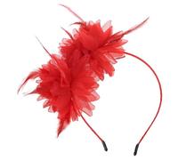 Guaber Feathered Hairband Costume Cosplay Flower Headwear Fashion Hair Accessory For Halloween Festival Parties And Weddings Women's Headpieces