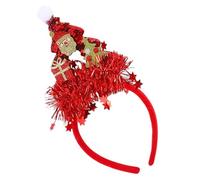 Guaber Festival Theme Headband For Adult Kids Christmas Tree Hairband With Sequins Holiday Celebrating Headdress Party Supply Christmas Tree Headband