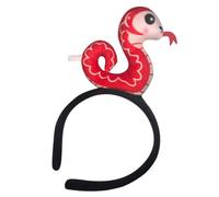 Guaber Festive Green Snake Headband For New Year Celebrations Soft Fabric Headpieces Adjustable Headwear For Adults And Child Novelty New Year's Accessory