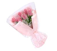 Guaber Flower Needle Felting Supplies with Instruction for Beginner Bouquets Needle Set Wool Supplies Crochet Arrangement