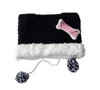 Guaber Girl Cartoon Ear Knit Hat Y2K Party Photo Props Hot Girl Cute Bone Slouchy Crocheted Crochet Hats For Kids