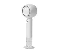 Guaber Handheld Fan Rechargeable With 3 Speed Setting For Comfort Lightweight Desktop Outdoor Hiking Cooling Device ABS