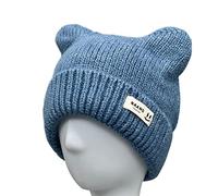 Guaber Hat Devil Horn Ear Cute Knit Crochet Knitted Skullies Ear Kids