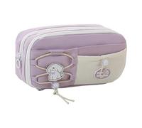 Guaber High Capacity Pencil Case 8 Section Polyester Pen Pouches Multilayer Organiser Bag for School Office 23x12x8cm Stylish Case for Teens and Professional