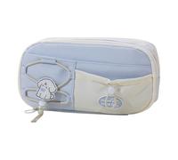 Guaber High Capacity Pencil Case 8 Section Polyester Pen Pouches Multilayer Organiser Bag for School Office 23x12x8cm Stylish Case for Teens and Professional