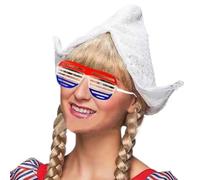 Guaber Holland Dutch Hat with Shutter Shade Eyeglasses Dutch Costume Accessory for Women Halloween Cultural Event Theme