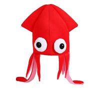 Guaber Multi Color Cartoon Cephalopod Hat Role Playing Accessory Lightweight Skin Friendly Fabric Family Gatherings Festival Cartoon Character Hat