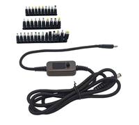 Guaber PD100W USB C to DC5521 Fast Charging Cord 5V 9V 12V 15V 20V 5A Adjustable Power Supply Cable with Multiple