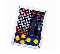 Guaber Pixel Game Console Electronic Soldering Welding Tranning Set Retro Classic Games 51 MCU With Acrylic Case