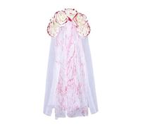 Guaber Punk Bride Headwear Flower Headband Veil For Halloween Parties Masquerades Day Of The Death Bridal Costume Halloween Cosplay Accessory