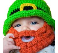 Guaber StPatrick Day Celebration Green Hat For Kid Festival Theme Party Handmade Crochet Top Caps Irish Theme Headwear Green For Party