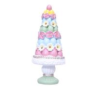Guaber Sweet Colorful Floral Accent Easters Eggs Tree Figurine Sculpture Tabletop Display Decoration For Spring Celebration Easters Eggs Tree Resins Decoration
