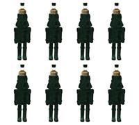 Guaber Traditional Nutcrackers Christmas Ornament with Soft Flocking Fabric Materials for Tree Mantels Staircase Festival Nutcrackers Home Decoration