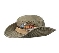 Guaber Unisex Cowboy Caps Washed Soft Cotton for Sun Hat for Spring Adult Outdoor Adjustable Cycling Hats Embroidery Pattern Hat for Women Men for Women Men Cosplay Party Large Brim Khaki