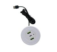 Guaber USB Port Desktop Embedded Charging Connector For Desk Data Line Splitter Socket For Home Embedded Socket