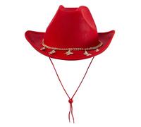 Guaber Wide Brim Cowboy Hat Knight For Bachelorette Party Music Festival Versatile For Club Stage Photo Props Portable
