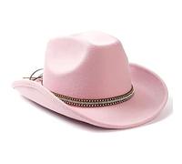 Guaber Wide Brim Cowboy Hat Knight For Bachelorette Party Music Festival Versatile For Club Stage Photo Props Wide Brim Storage