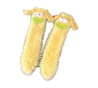 Guaber Women Sausage Mouth Ugly Doll Furry Slipper Socks Bright Color Thicken Warm Thermal Fuzzy Home Sleeping