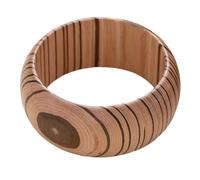 Guaber Wooden Statement Cuff Intricate Carvings Lightweight Comfort Fit Adjustable Wrist Jewelry Styles Unisex Gift Elegant Wooden Wrist Accessory