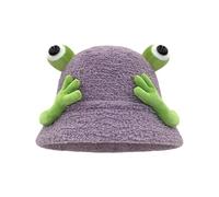 Guaber Youth Trendy Hat Outdoor Activity Party Costume Cosplay Frogs For Animal Lovers Comfortable Warm Hat