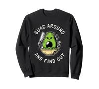 Guac Around And Find Out Funny Avocado Keto Vegan Guacamole Sweatshirt