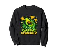 Guac Forever Avocado Guacamole Explosion With Chips Food Art Sweatshirt